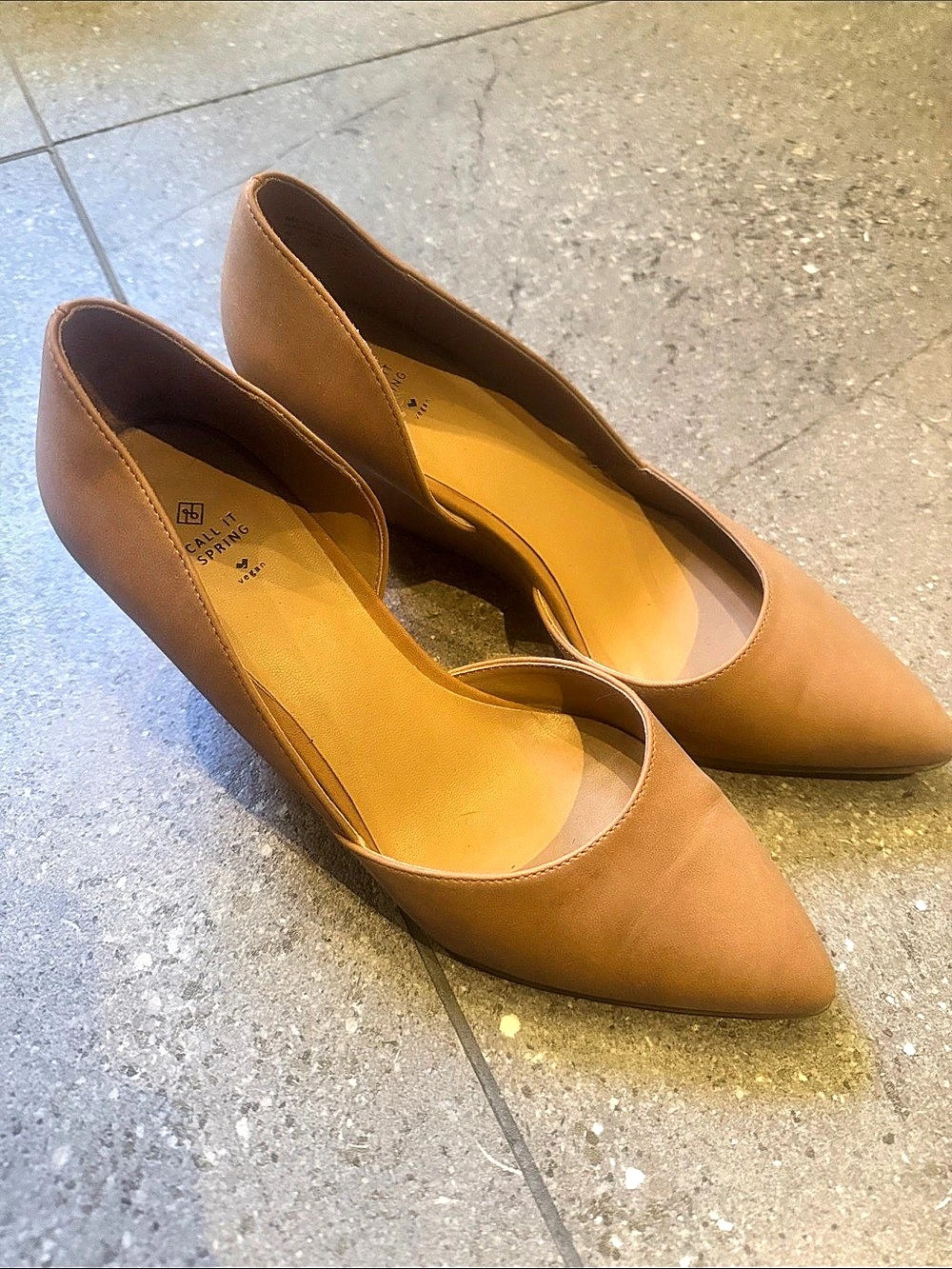 Call It Spring Pointed Toe Heels in Brown size 6